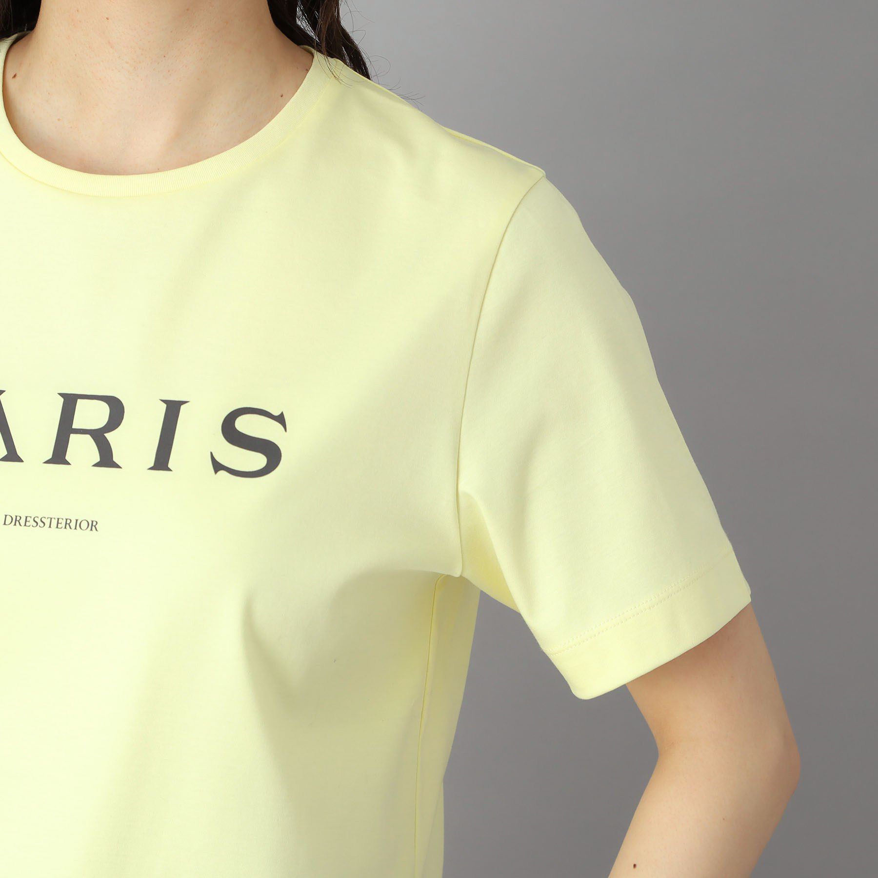 DRESSTERIOR「【接触冷感／抗菌防臭／消臭】アイスクリアコットン PARIS Tシャツ」|Tシャツ・カットソー|