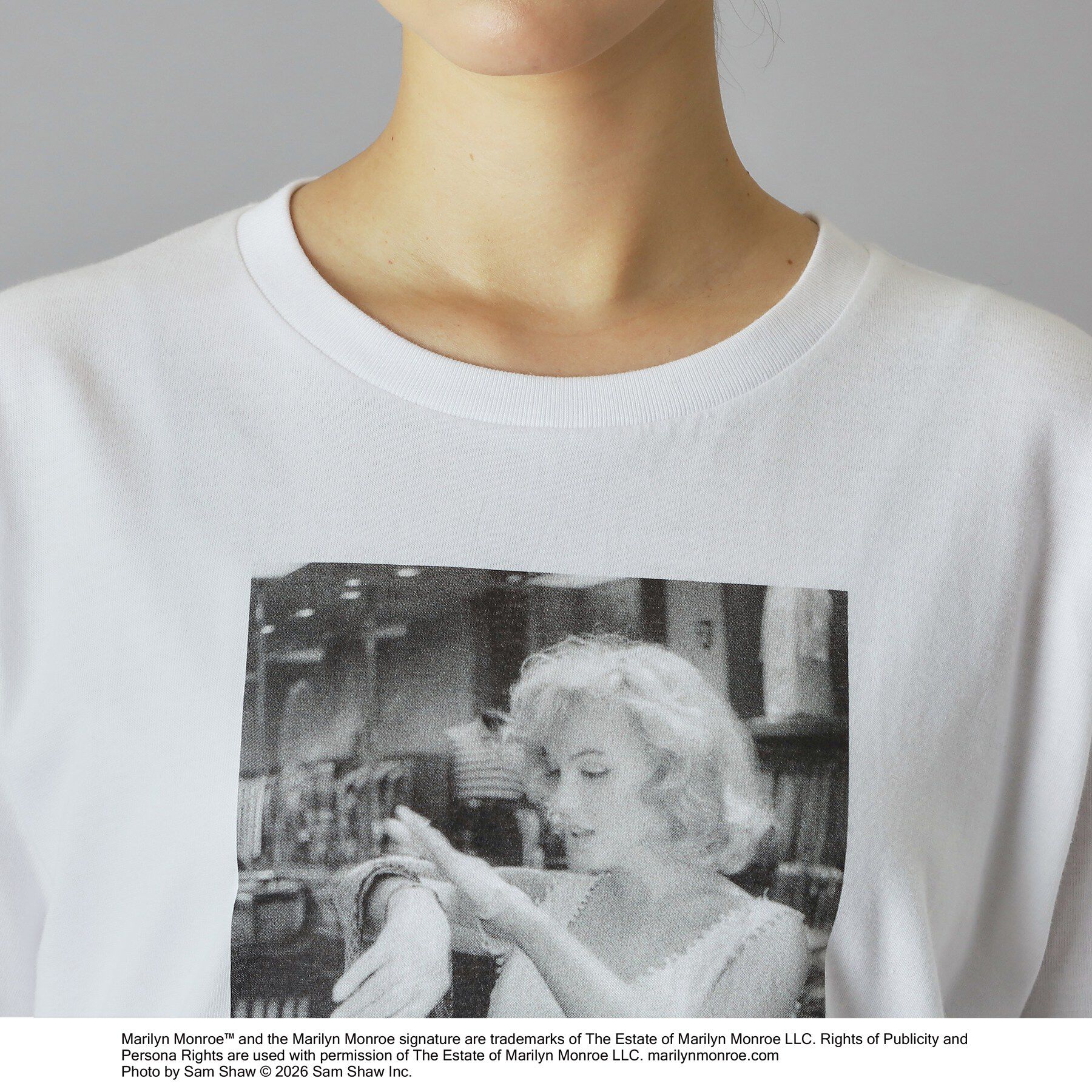 DRESSTERIOR「【別注】マリリンモンロー/モノトーンプリントTシャツ」|Tシャツ・カットソー|