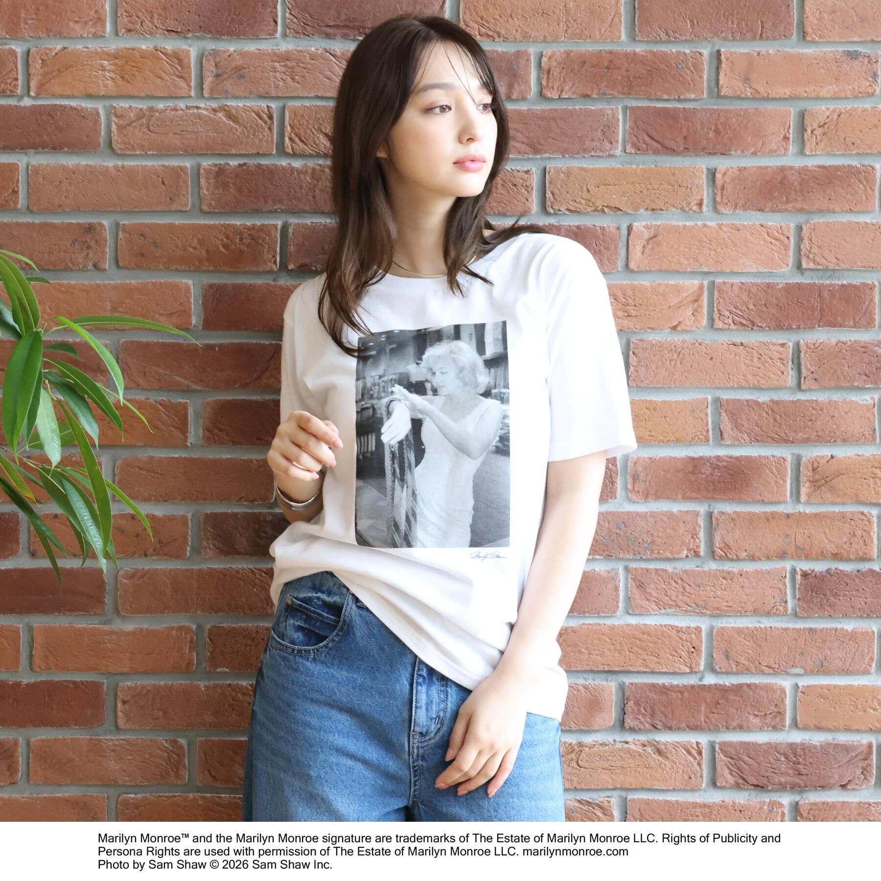DRESSTERIOR「【別注】マリリンモンロー/モノトーンプリントTシャツ」|Tシャツ・カットソー|