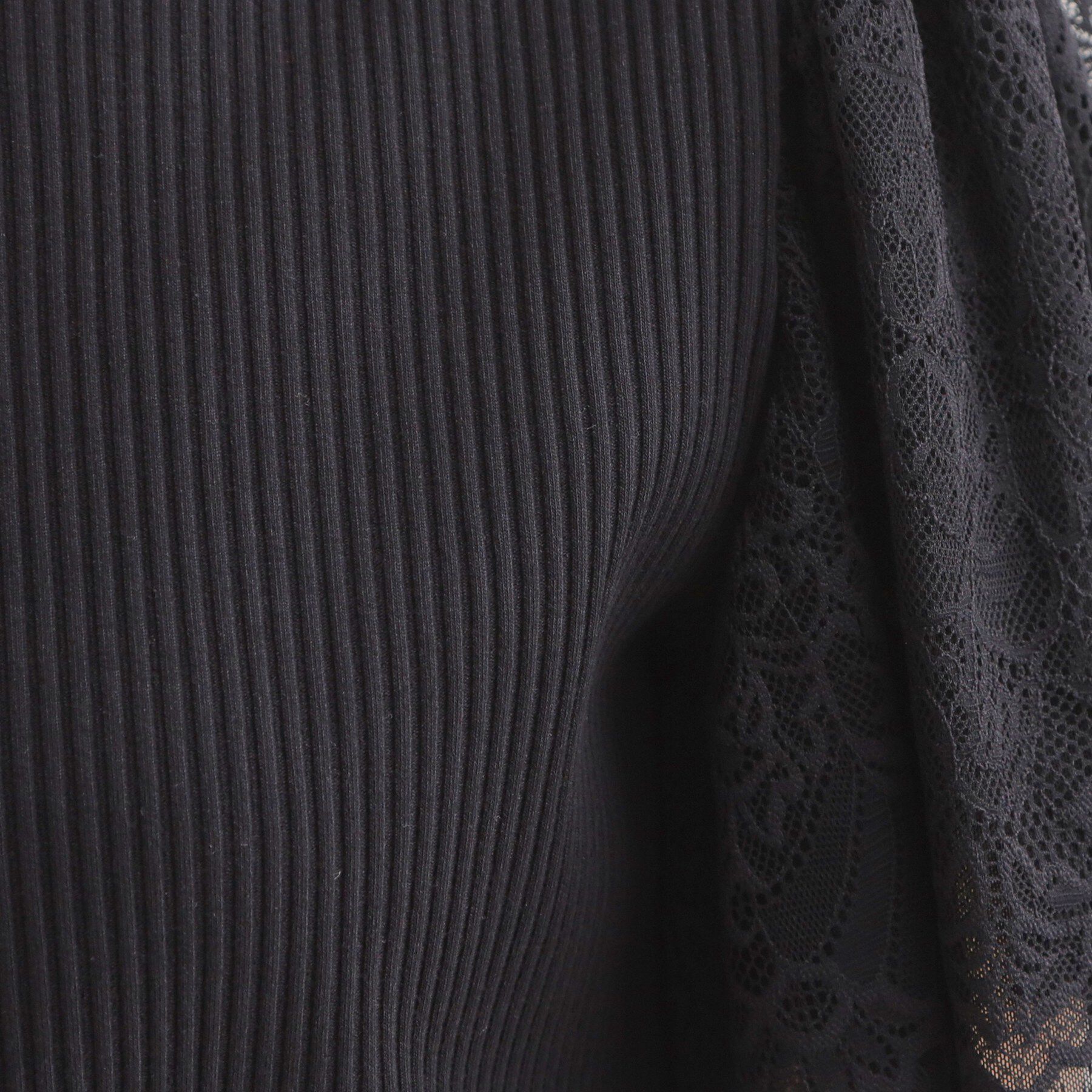 Couture broach「【洗える】袖レース テレコトップス」|Tシャツ・カットソー|