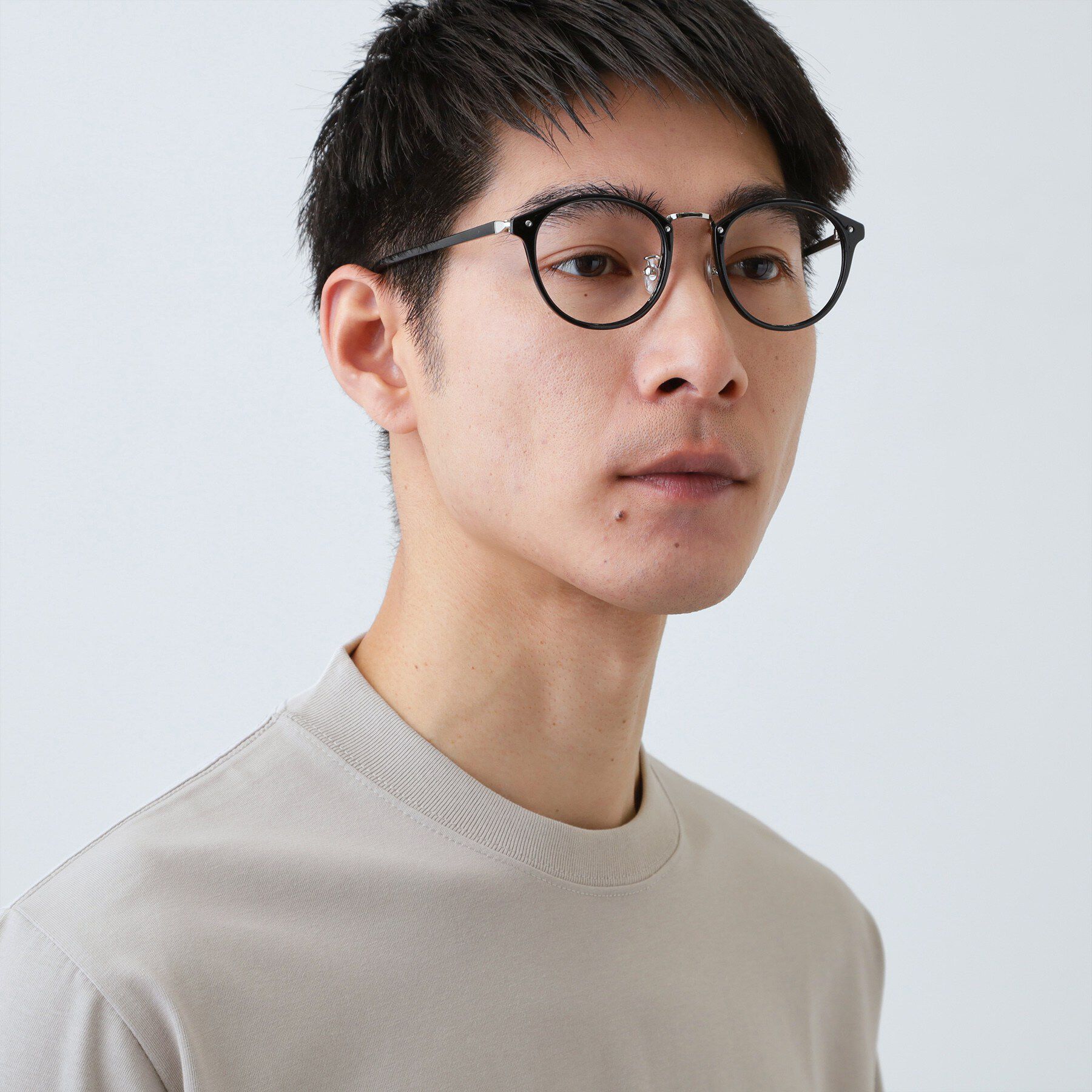 THE SHOP TK「【ジャケットインにおすすめ】ビジネス半袖Tシャツ 洗濯機OK/襟高」|Tシャツ・カットソー|