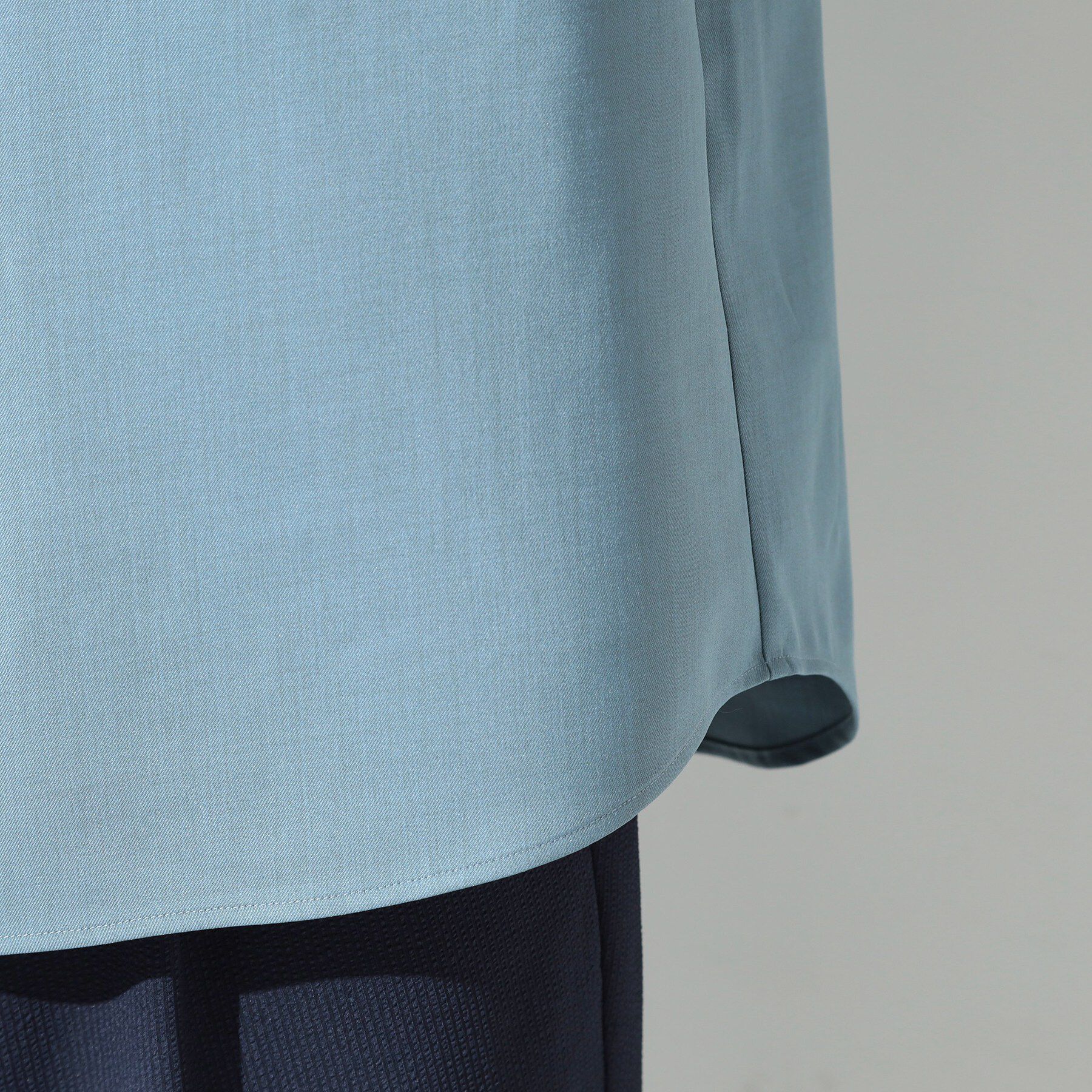 THE SHOP TK「LITE TEX バンドカラー半袖シャツ 接触冷感/吸水速乾/UVカット/アンチピリング/イージーケ」|シャツ・ブラウス|