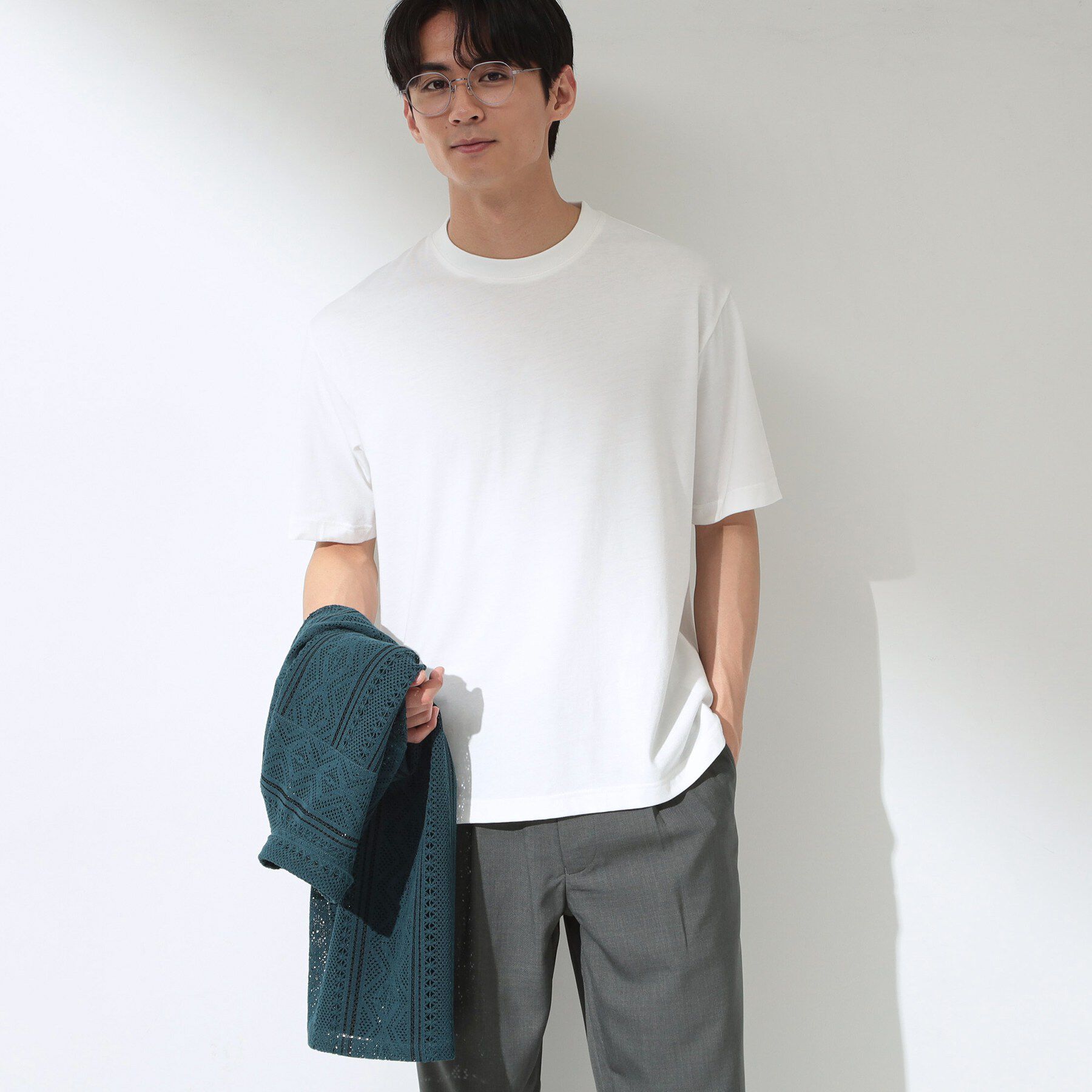 THE SHOP TK「【2点セット】クラフトレース 半袖シャツ＋半袖Tシャツ」|シャツ・ブラウス|