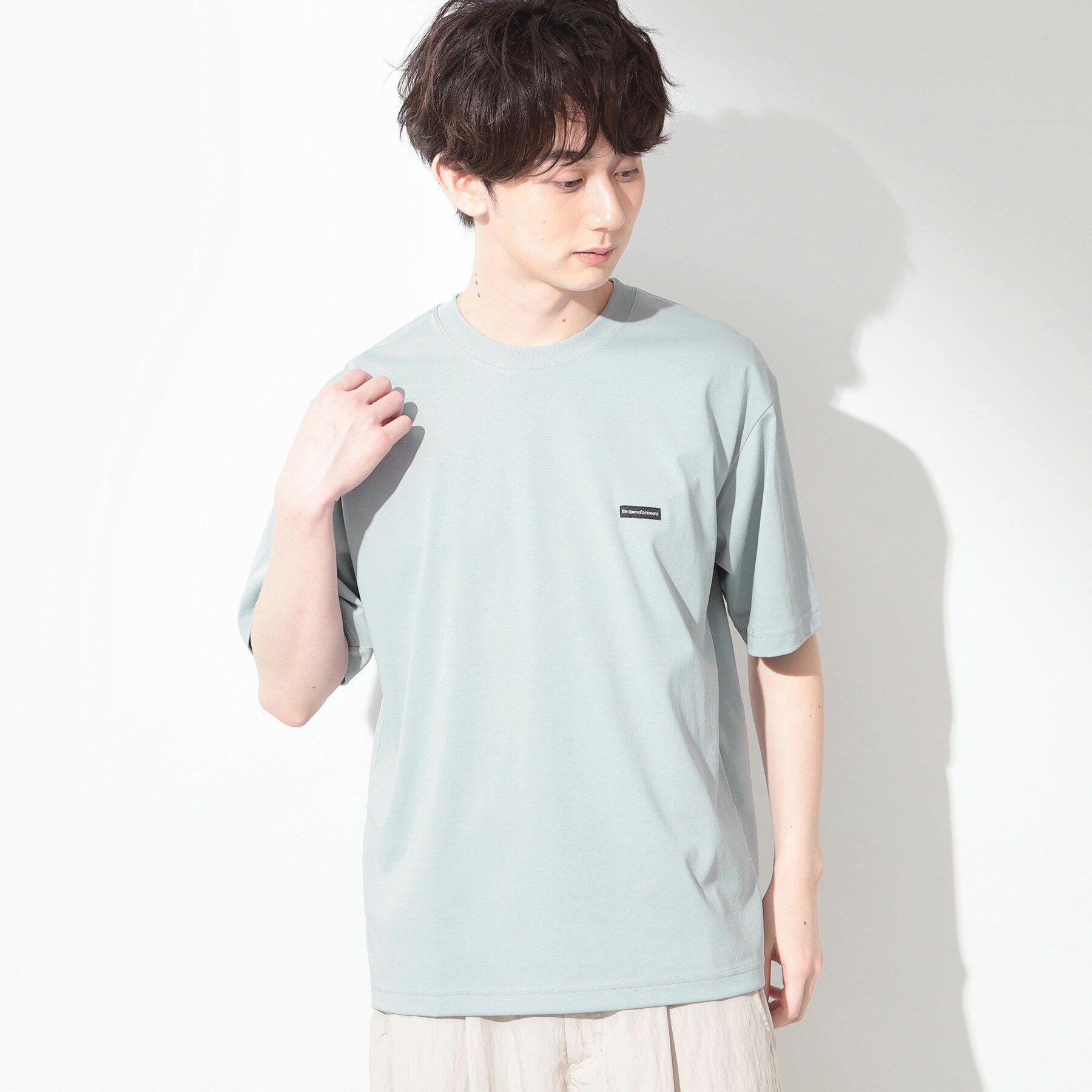 THE SHOP TK「ワンポイント刺繍 半袖Tシャツ 洗濯機OK」|Tシャツ・カットソー|