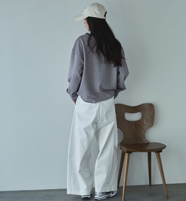 Doux archives「ボートネックラメ裏毛長袖プルオーバー」|Tシャツ・カットソー|