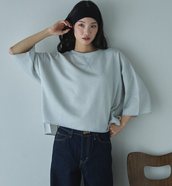 Doux archives「ラメ裏毛ショートスリーブＰＯ」|Tシャツ・カットソー|OFF WHITE
