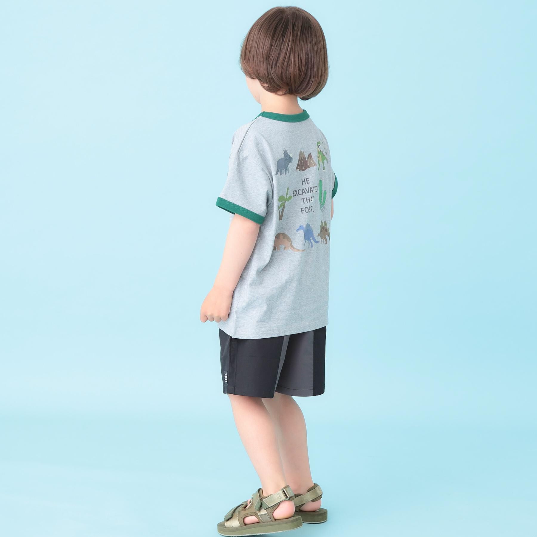 SHOO･LA･RUE「【100-120cm】サガラ恐竜Tシャツ」|Tシャツ・カットソー|