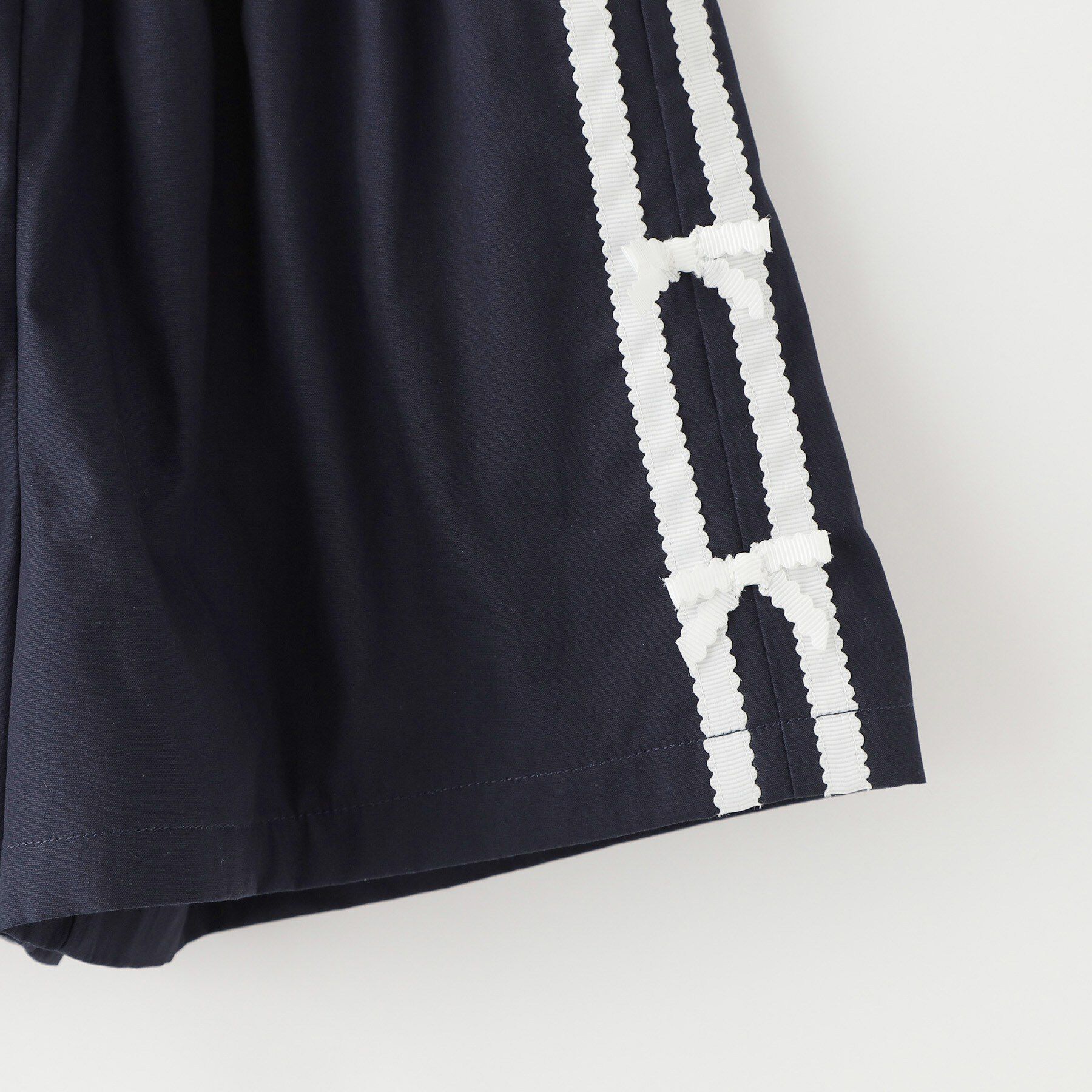 SHOO･LA･RUE「【100-130cm】サイドラインショートパンツ」|キュロット|