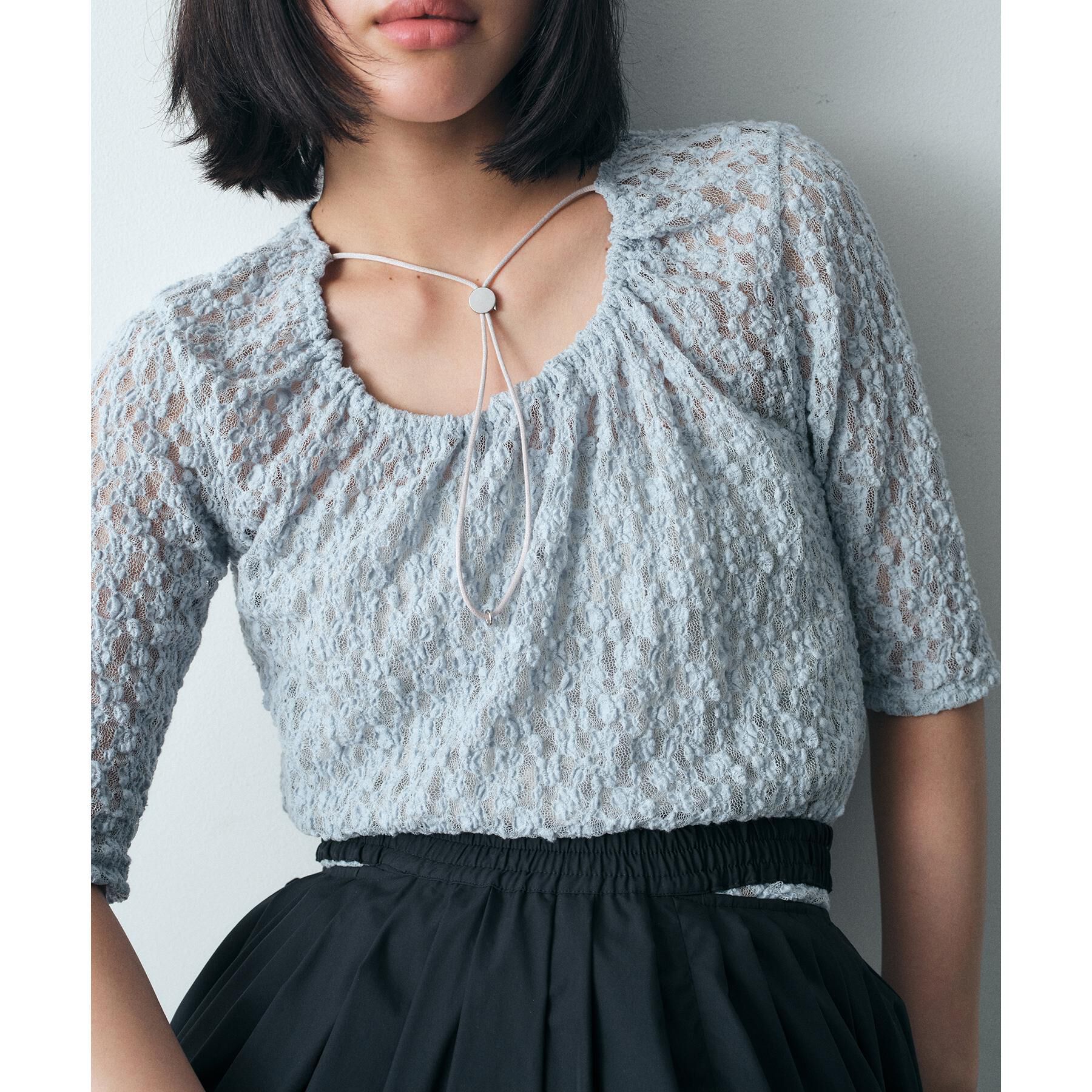 CODE A「lace layered pullover」|Tシャツ・カットソー|サックスブルー(09