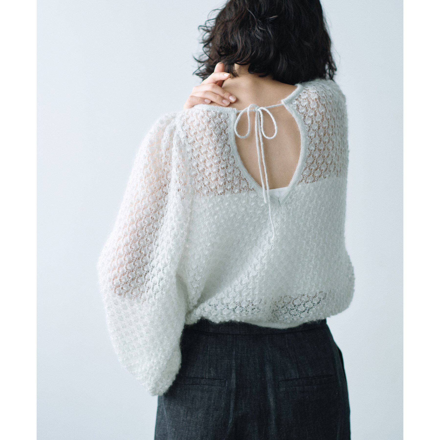 CODE A「2way sheer mohair pullover」|ニット・セーター|