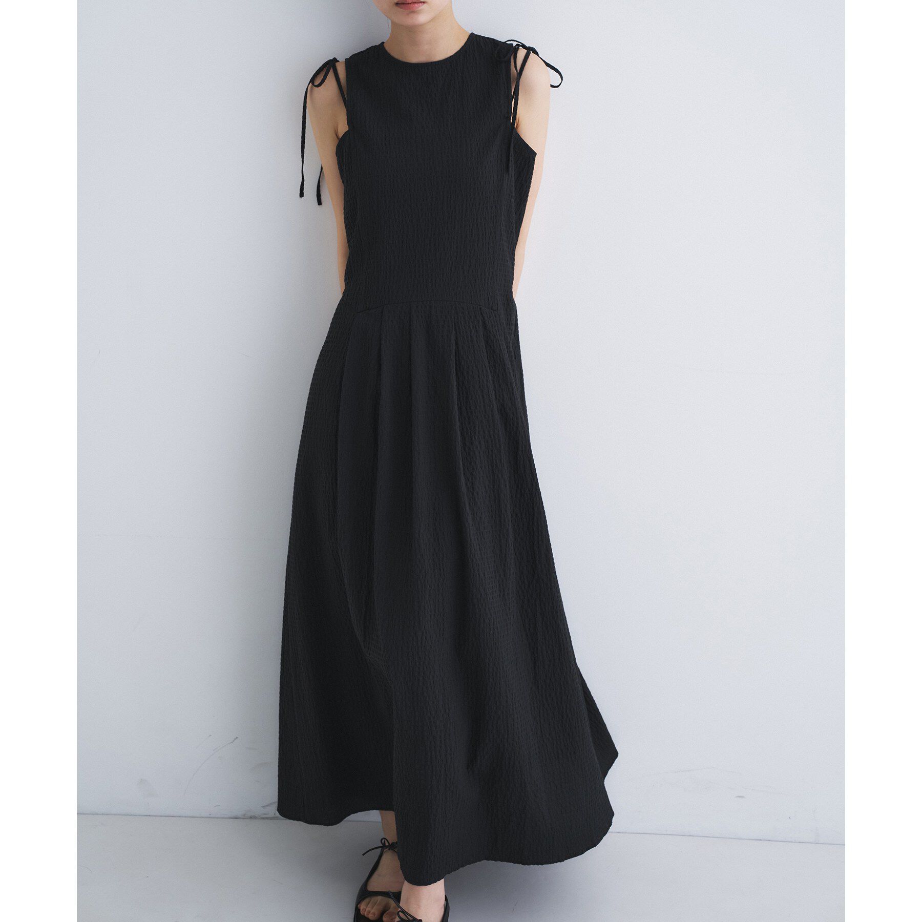 CODE A「shoulder ribbon dress」|ワンピース|