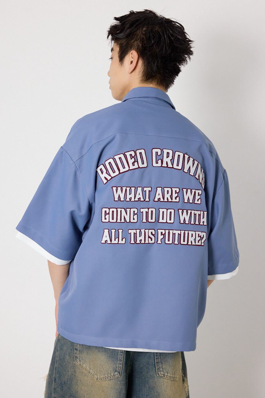 RODEO CROWNS「バックテキストシャツ」|シャツ・ブラウス|