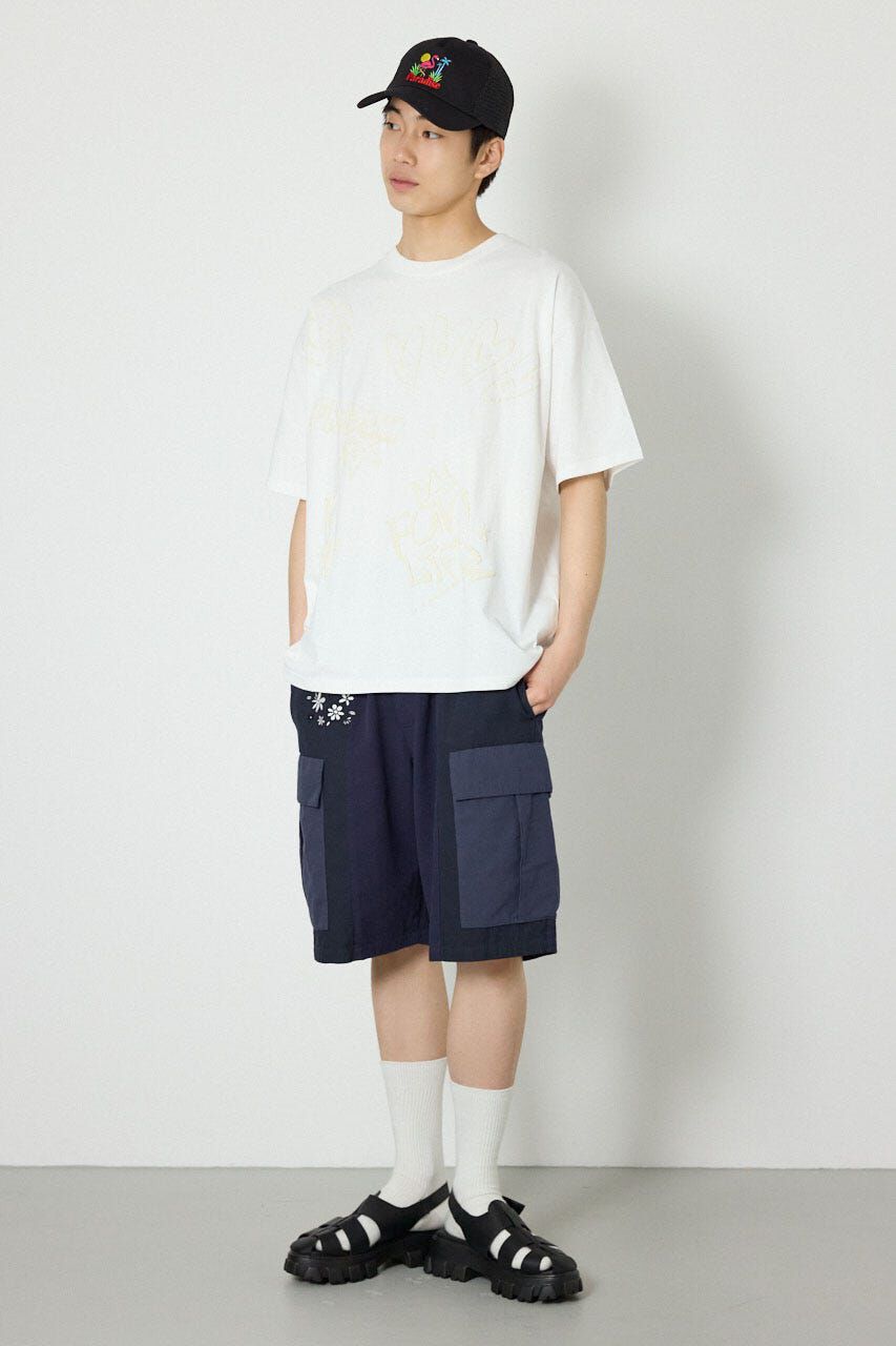 RODEO CROWNS「クレヨンタッチ同色発泡プリントTシャツ」|Tシャツ・カットソー|