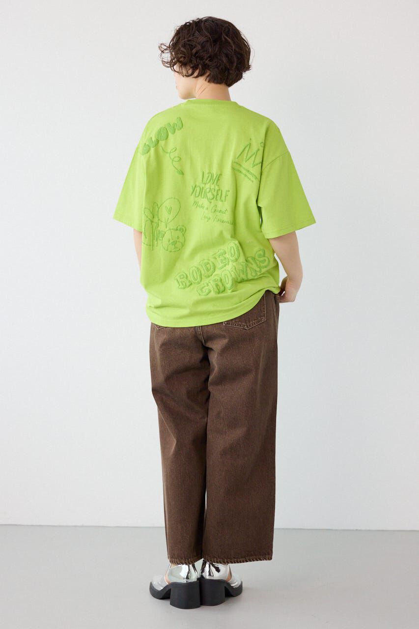 RODEO CROWNS「クレヨンタッチ同色発泡プリントTシャツ」|Tシャツ・カットソー|