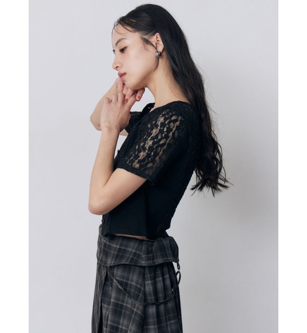 MURUA「レーシーアンサンブルトップス」|Tシャツ・カットソー|