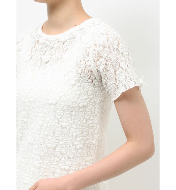 merry jenny「ribbon lace tee」|Tシャツ・カットソー|