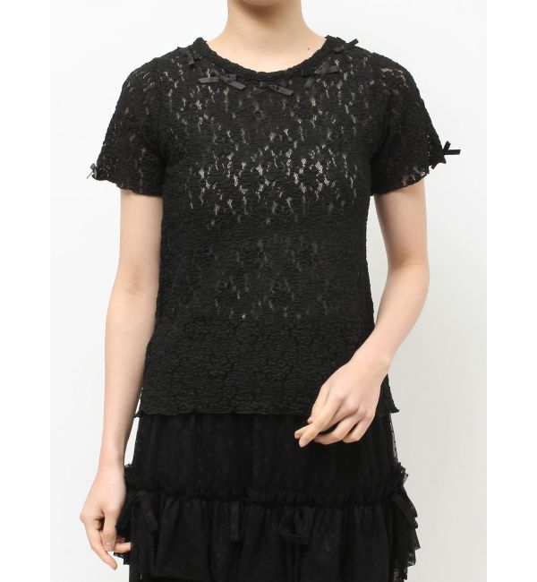 merry jenny「ribbon lace tee」|Tシャツ・カットソー|