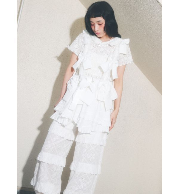 merry jenny「ribbon lace tee」|Tシャツ・カットソー|