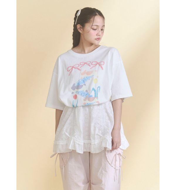 merry jenny「うさぎのひみつ時間Tee」|Tシャツ・カットソー|