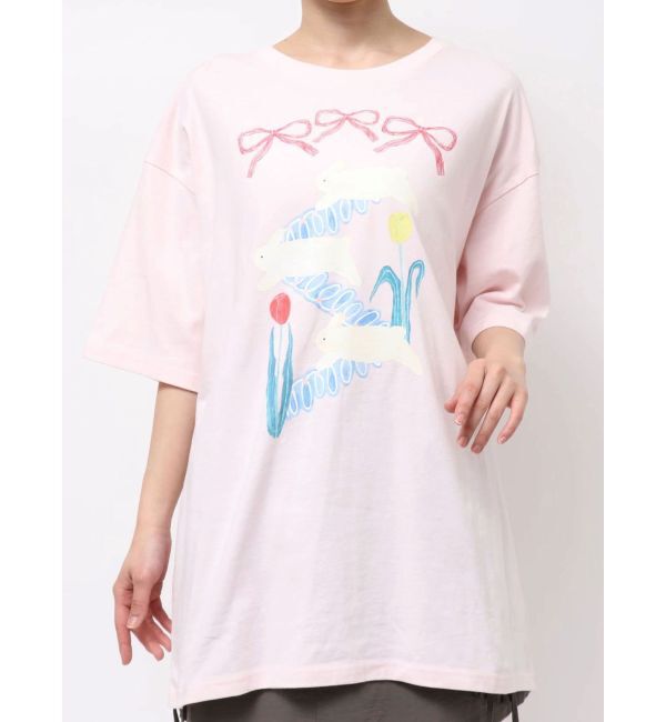 merry jenny「うさぎのひみつ時間Tee」|Tシャツ・カットソー|