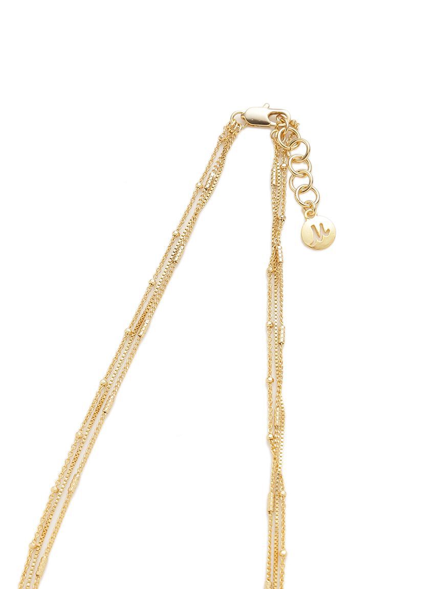 Mila Owen「【EVERYDAY PROOF JEWELRY 】３連チェーンチョーカー」|ネックレス|