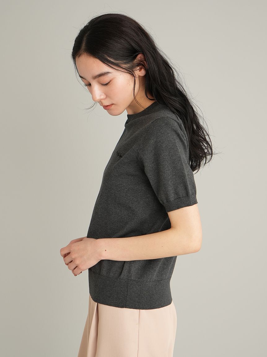 Mila Owen「【ウォッシャブル】ベアレイヤードハーフスリーブニットＳＥＴ」|ニット・セーター|