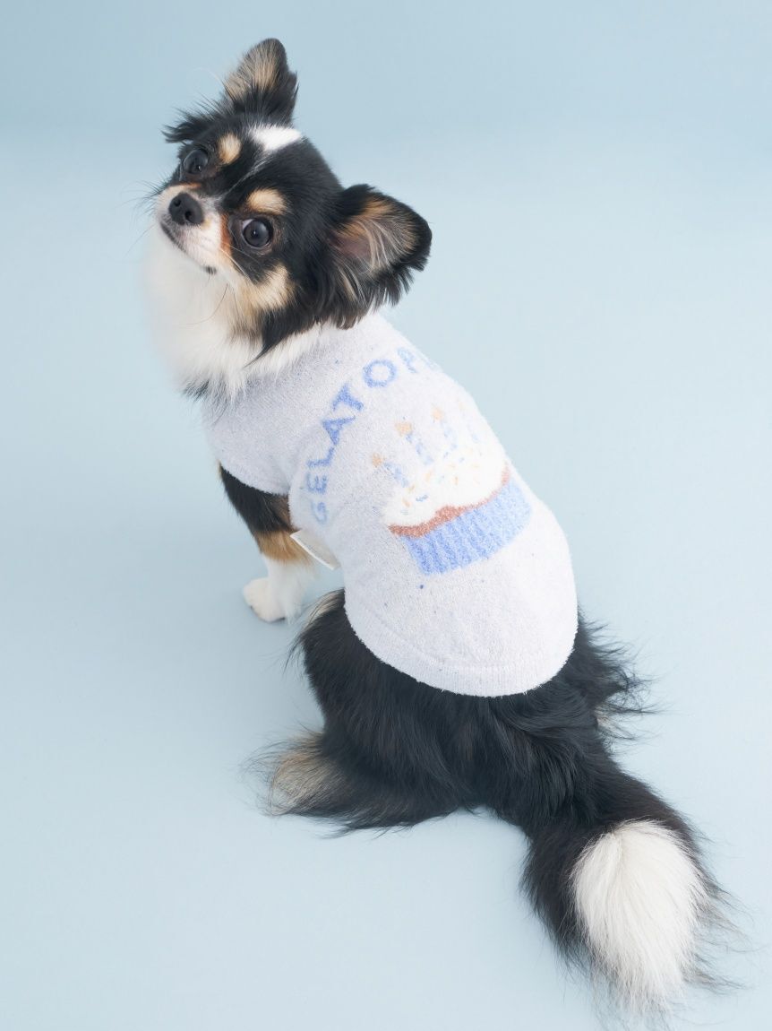  GELATO PIQUE CAT&DOG「【CAT&DOG】【Birthday】スムーズィーカップケーキジャガードプルオーバー」|その他|BLU