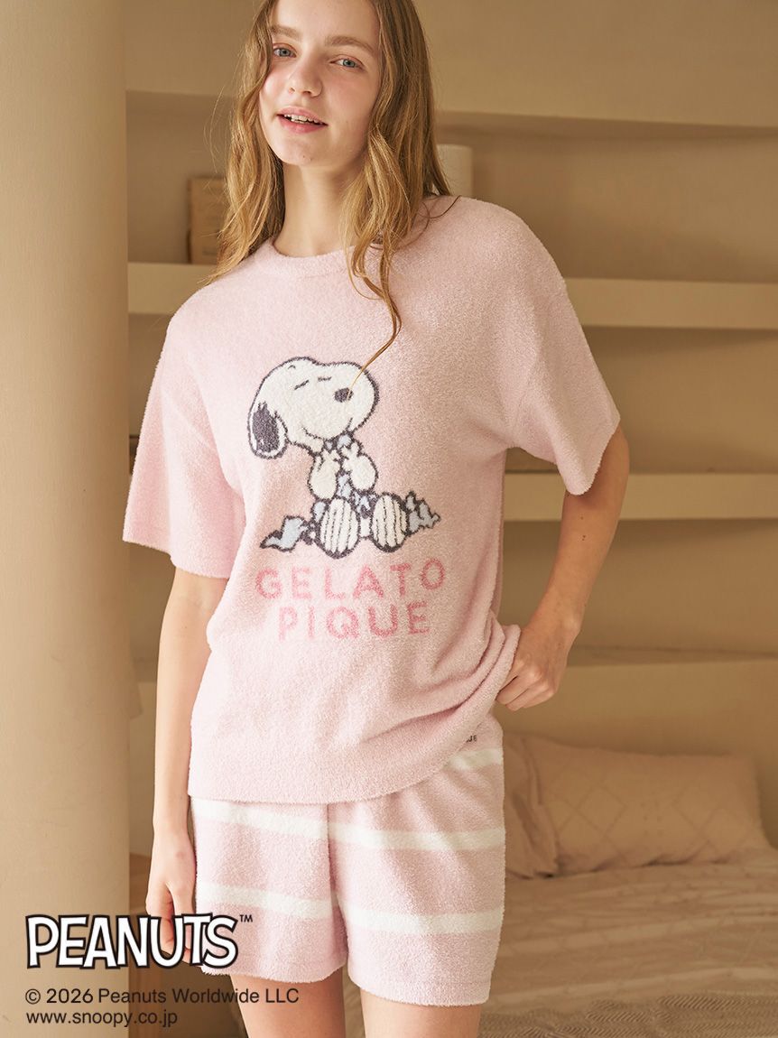 gelato pique「【PEANUTS】スムーズィージャガードプルオーバー」|ルームウェア|