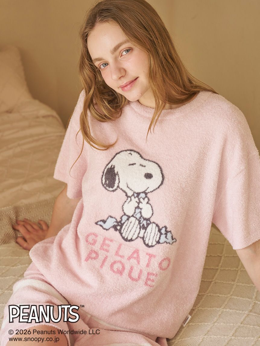 gelato pique「【PEANUTS】スムーズィージャガードプルオーバー」|ルームウェア|