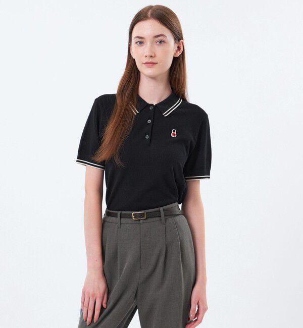 MACKINTOSH PHILOSOPHY「【WEB&一部店舗限定】バッキンガムベア カノコニットポロ」|Tシャツ・カットソー|ブラック