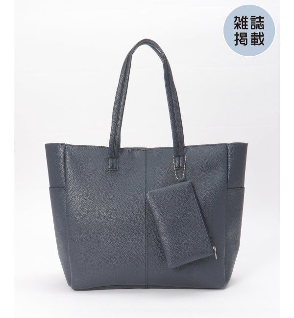 ikka「【雑誌MonoMax5月号掲載】シュリンクジップトートバッグ」|その他|ネイビーブルー