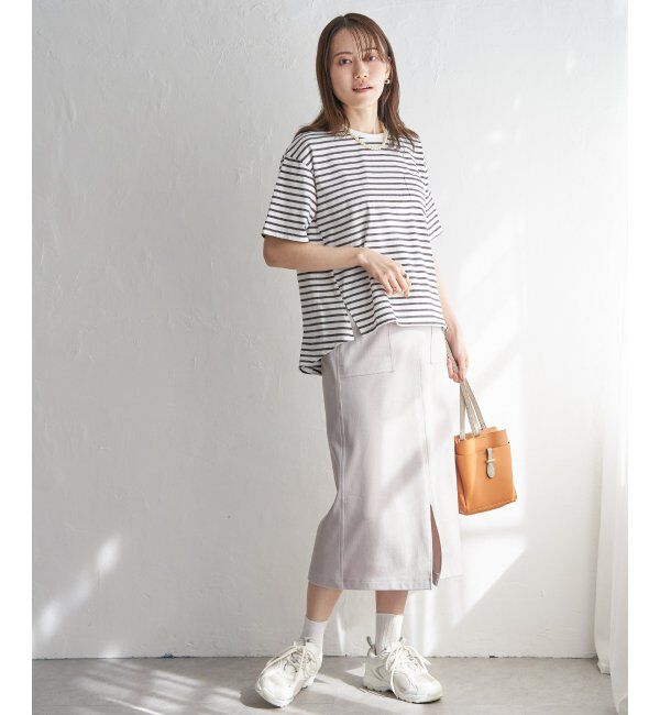 ikka「コットンUSA半袖ポケットTシャツ」|Tシャツ・カットソー|