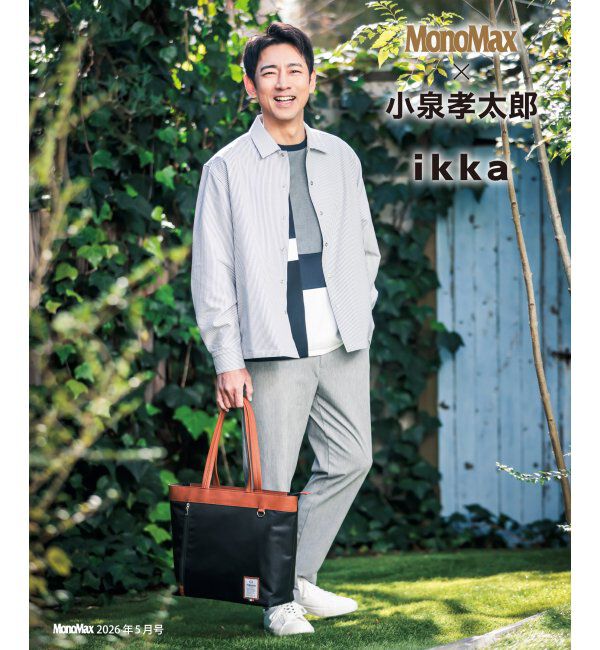 ikka「【雑誌MonoMax5月号掲載】ブロックス冷感切り替えTシャツ「小泉孝太郎さん着用モデル」」|Tシャツ・カットソー|