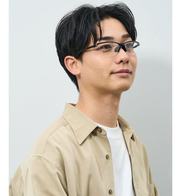  「スクエア型 メガネ｜スポーツ 運動用  軽量  ズレ落ち防止 伊達メガネ 度付き眼鏡  Zoff レンズ交換券付」|メガネ|