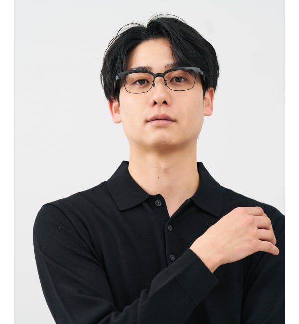  「スクエア型 メガネ | メガネの上から、鼻パッド、ズレ落ち防止、眼鏡、 レンズ交換券付」|メガネ|