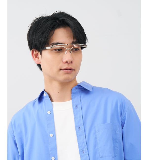  「スクエア型 メガネ | メガネの上から、鼻パッド、ズレ落ち防止、眼鏡、 レンズ交換券付」|メガネ|
