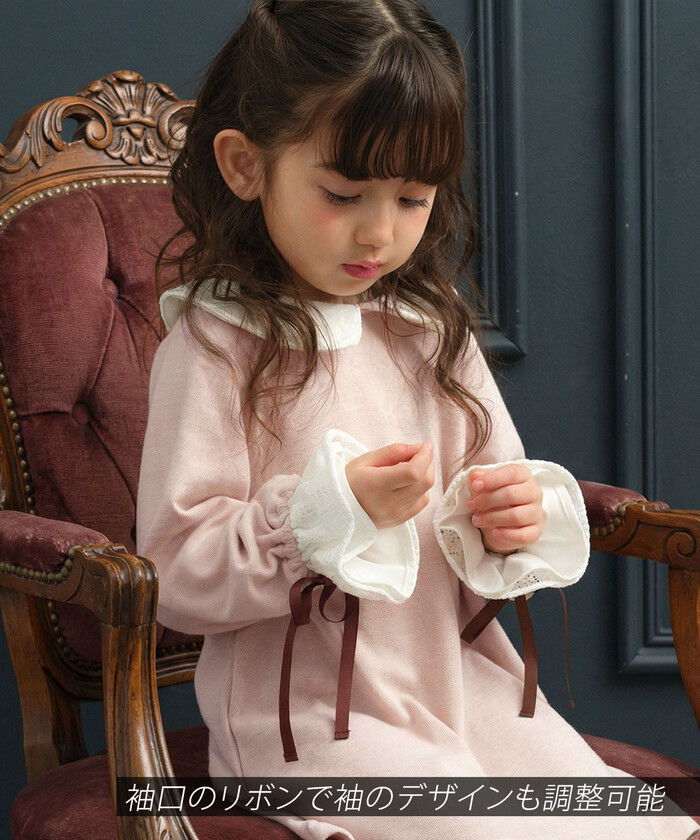 BACKYARD FAMILY「rora ワンピース 通販 ローラ リリ キッズワンピース キッズ 女の子 長袖 襟付き」|その他|