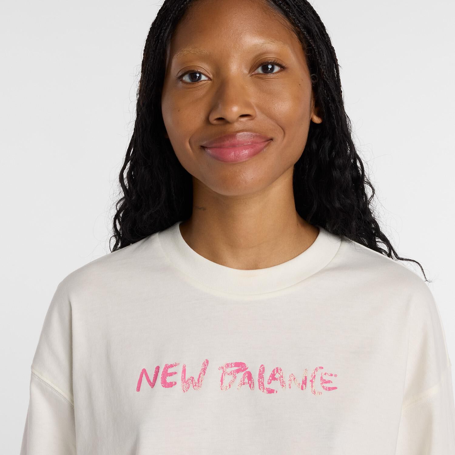 NEW BALANCE 「【NEW BALANCEｳｪｱ】W ﾋﾞｼﾞﾌﾞﾘｰﾗﾌﾞﾄﾞｵｰﾊﾞｰｻｲｽﾞT」|Tシャツ・カットソー|