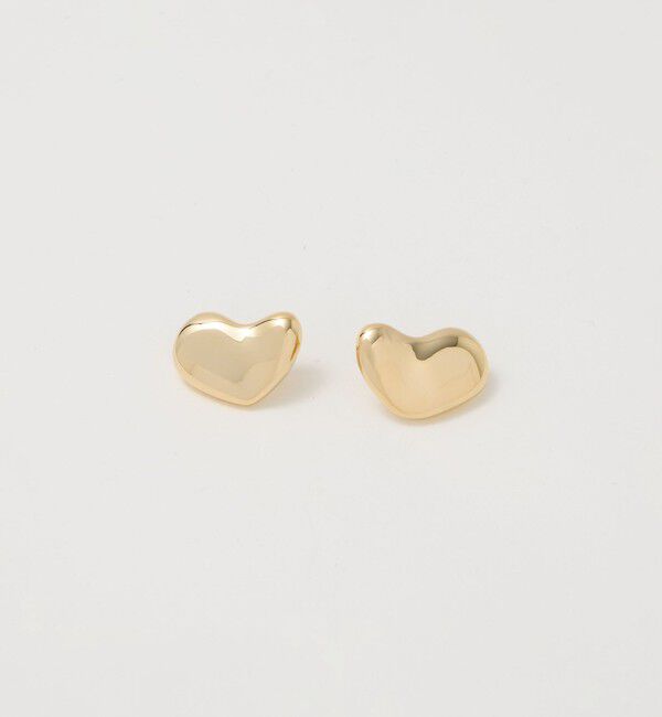 UNITED ARROWS「デフォームドハート ピアス」|ピアス|GOLD
