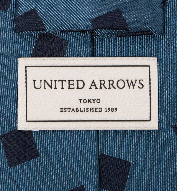 UNITED ARROWS「ブルー スクエア ジャガード ネクタイ」|ネクタイ・蝶ネクタイ|