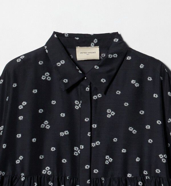 UNITED ARROWS「フラワー プリント ティアード チュニック」|シャツ・ブラウス|