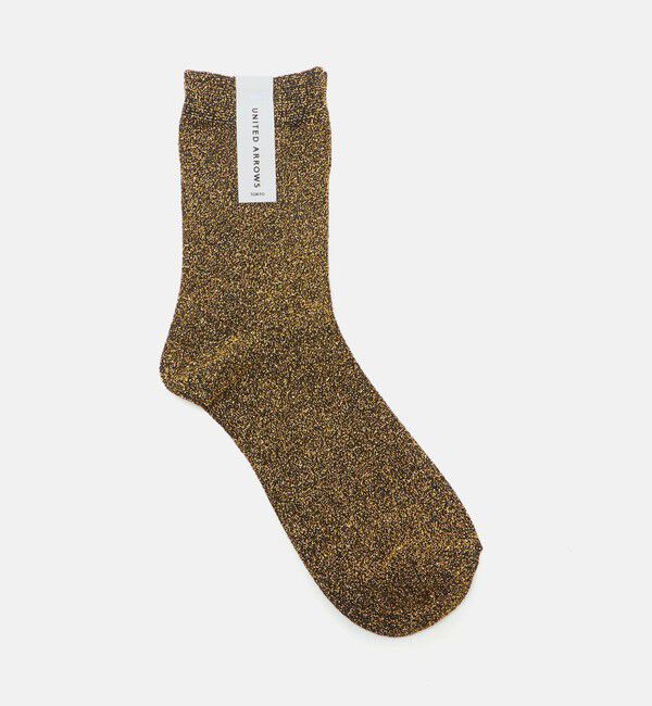 UNITED ARROWS「グリッター ソックス」|ソックス|GOLD