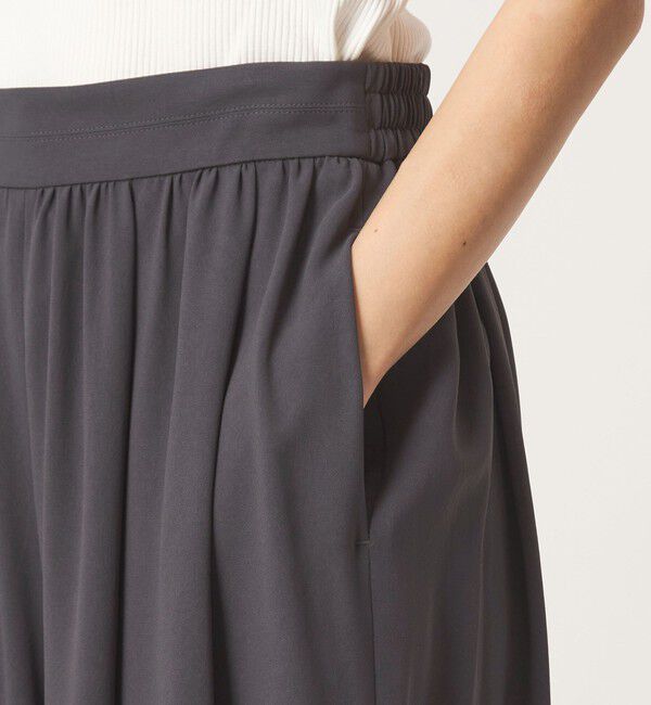 UNITED ARROWS green label relaxing「［size SHORTあり］ジョーゼット フレア タック ワイド パンツ」|その他|