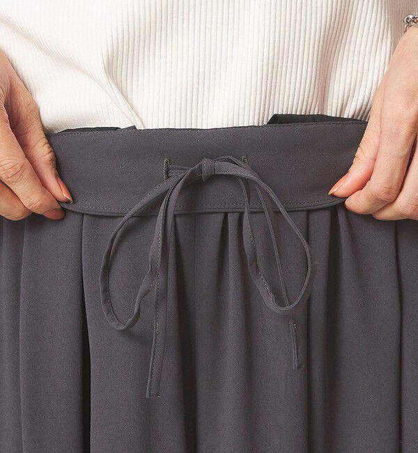 UNITED ARROWS green label relaxing「［size SHORTあり］ジョーゼット フレア タック ワイド パンツ」|その他|