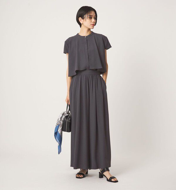 UNITED ARROWS green label relaxing「［size SHORTあり］ジョーゼット フレア タック ワイド パンツ」|その他|
