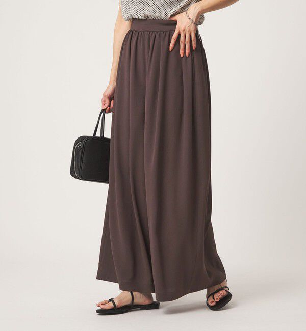 UNITED ARROWS green label relaxing「［size SHORTあり］ジョーゼット フレア タック ワイド パンツ」|その他|