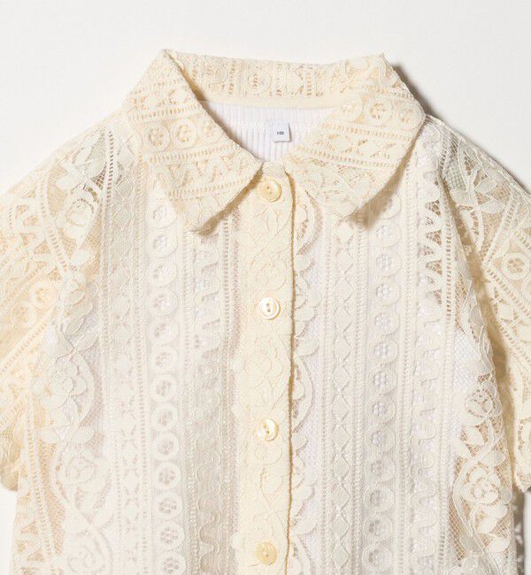 UNITED ARROWS green label relaxing「レース シャツ タンクトップセット / キッズ 100cm-130cm」|シャツ・ブラウス|