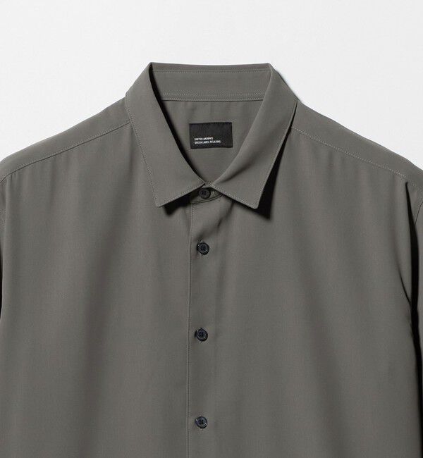 UNITED ARROWS green label relaxing「【WEB限定】JUST fit ソフトドレープ ボックスシルエット 半袖 シャツ」|シャツ・ブラウス|