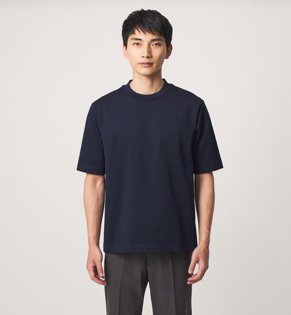 UNITED ARROWS green label relaxing「ミニ ワッフル ビズ クルーネック カットソー -UVカット-」|Tシャツ・カットソー|