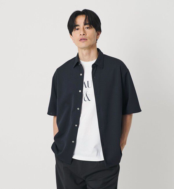 BEAUTY&YOUTH UNITED ARROWS「ドライ スムース ジャージー ショートスリーブシャツ 吸水速乾」|シャツ・ブラウス|